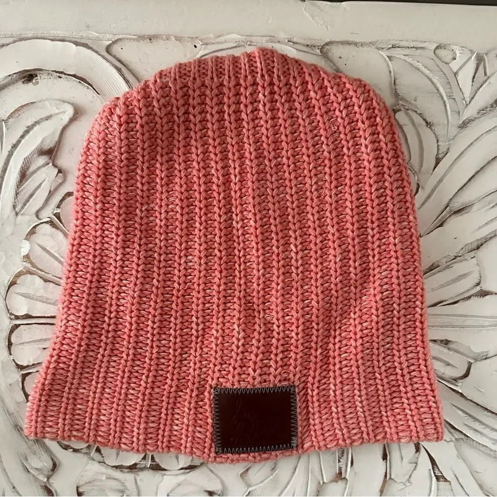 Love Your Melon peachy pink slouch hat